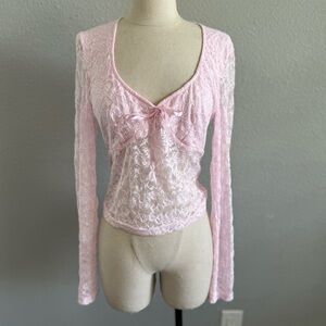 Pink‎ Lace Top Size Large
